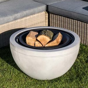 Round Wood Burning Fire Pit